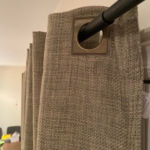 Thermal weave (2) curtains
